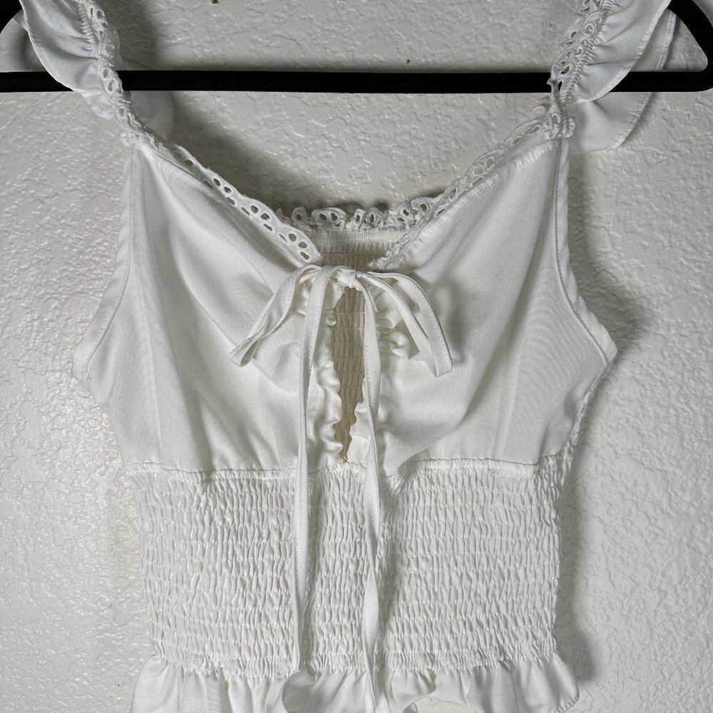 White Crop Top Size M